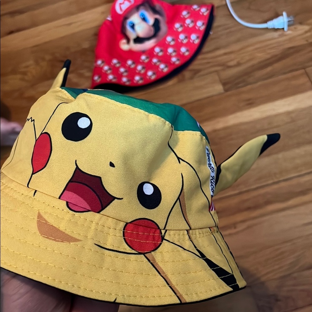 Nintendo Pikachu and Mario Bucket Hats - Picture 5 of 10